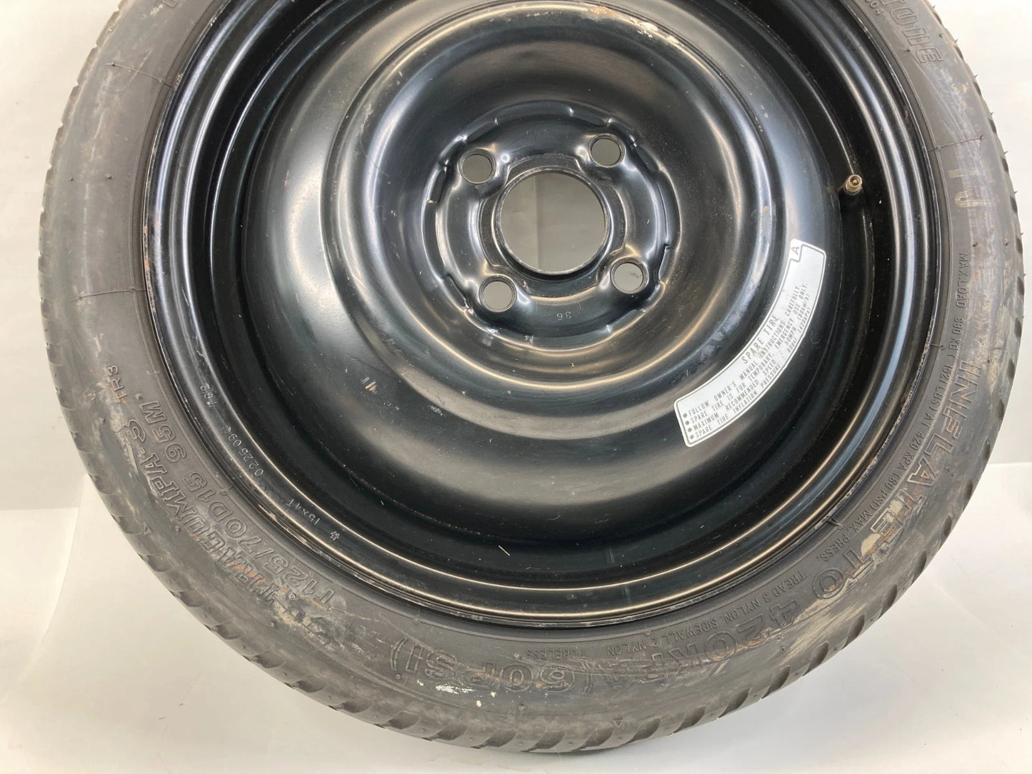 2009-2013 HONDA FIT EMERGENCY SPARE TIRE WHEEL COMPACT DONUT T125/70D15 95M OEM