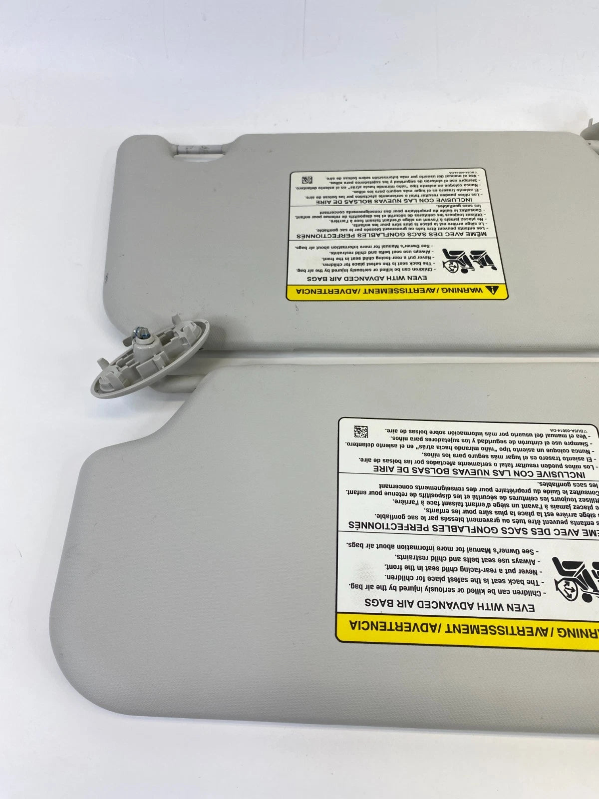 2012-2015 FORD FOCUS FRONT RIGHT & LEFT SIDE SUN VISOR W/ MIRROR SET PAIR OEM