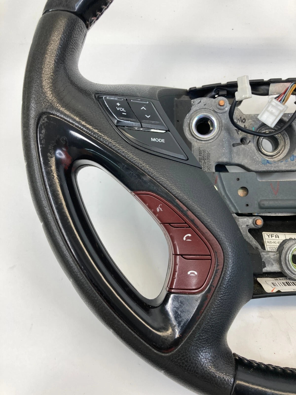 11-14 HYUNDAI SONATA STEERING WHEEL AUDIO & CRUISE CONTROL LEATHER 56110-3Q220WY