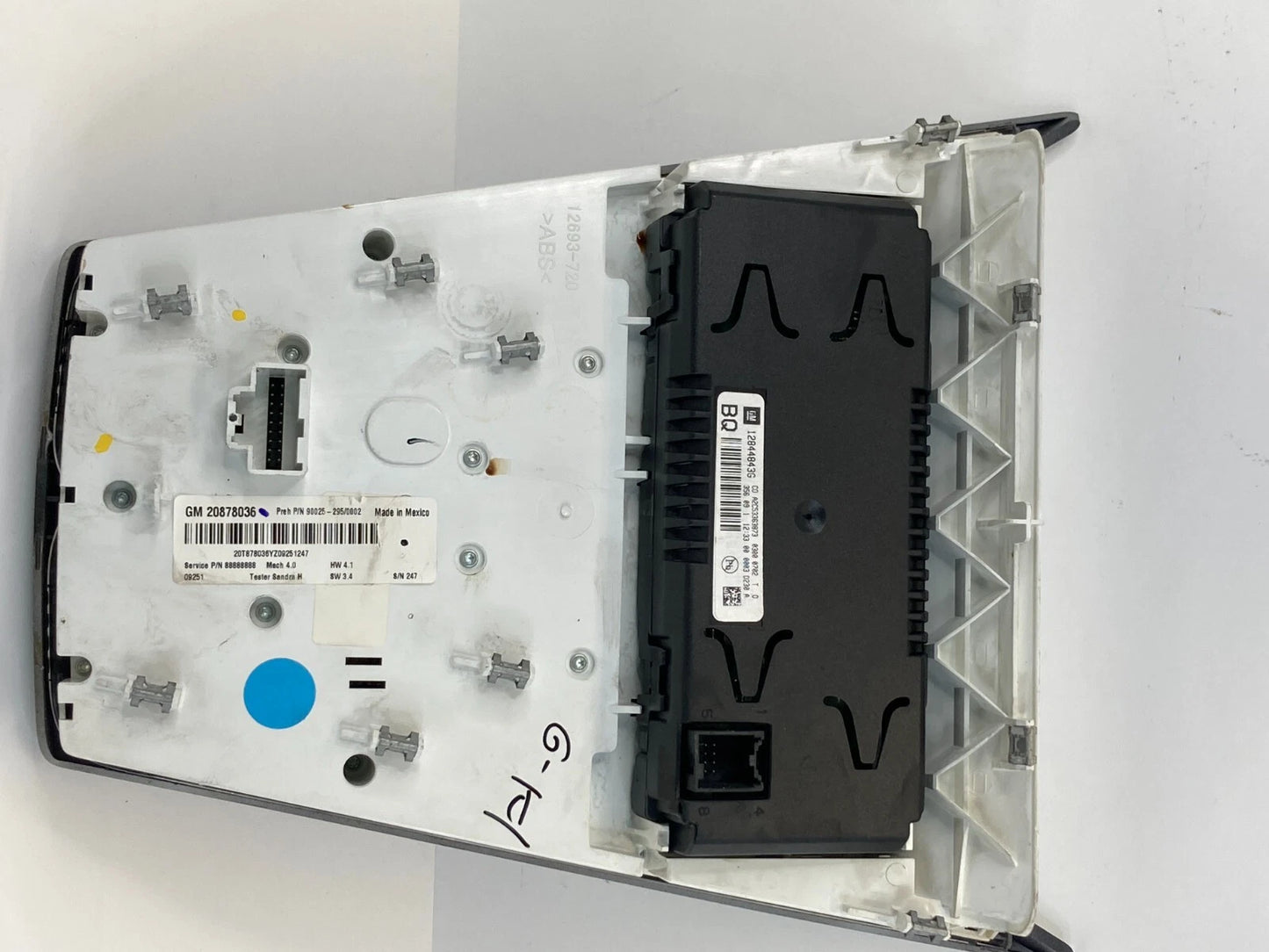 10 11 CHEVY EQUINOX AC HVAC CLIMATE CONTROL SWITCH RADIO DASH SCREEN 12844843G