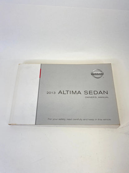 2013 NISSAN ALTIMA SEDAN OWNERS MANUAL INFORMATION GUIDE BOOK SET WITH CASE OEM