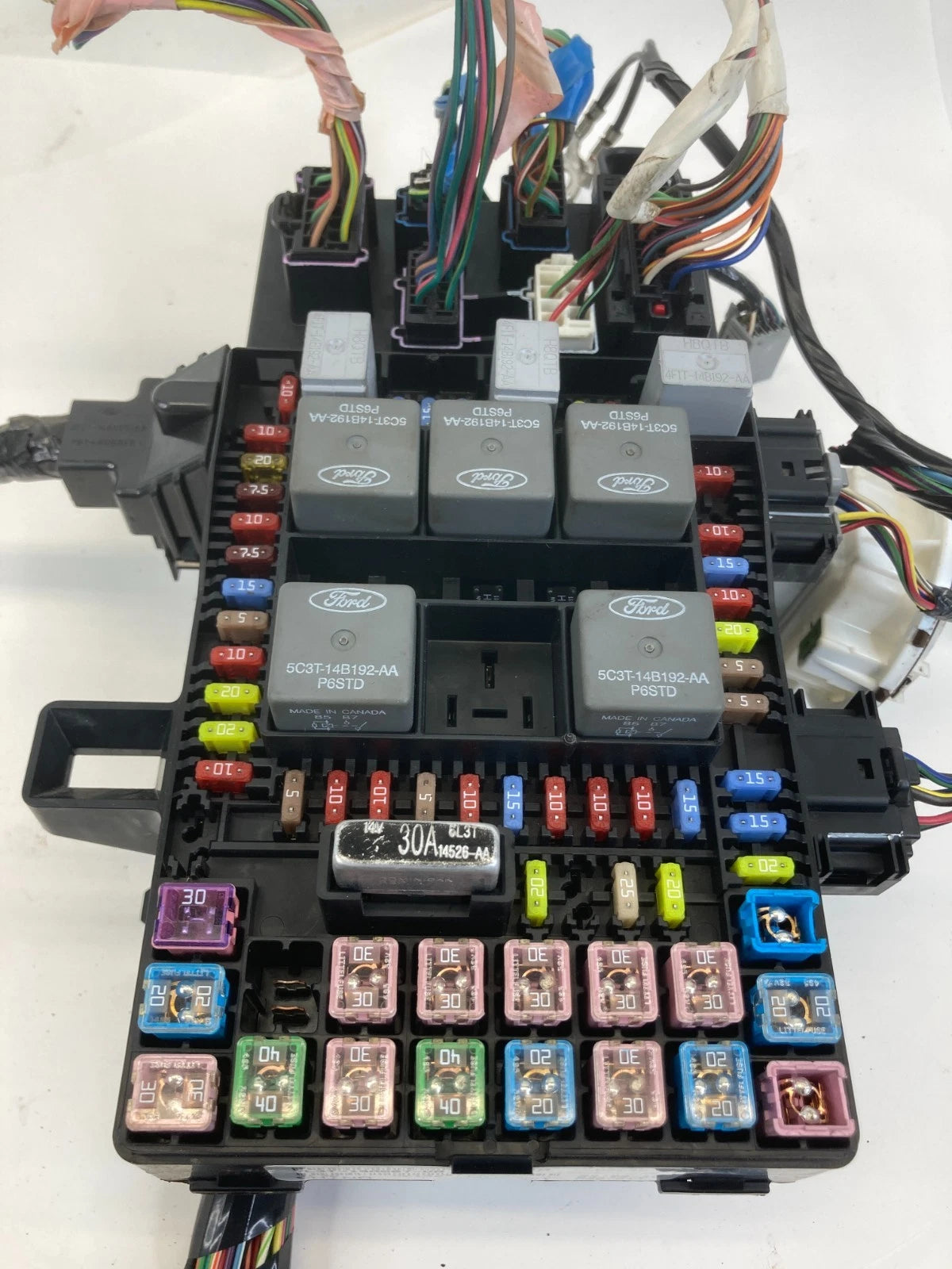 07 08 FORD F-150 INTERIOR FUSE BOX RELAY POWER JUNCTION BLOCK 7L3T-14A067-AA OEM