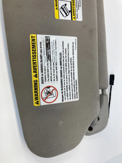 07-09 FORD EXPEDITION FRONT LEFT SUNVISOR SUN VISOR SHADE W/ ILLUMINATE MIRROR