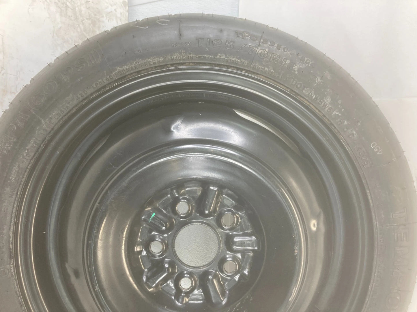 2003-2019 TOYOTA COROLLA TRUNK EMERGENCY SPARE WHEEL RIM TIRE T125/70R16 96M