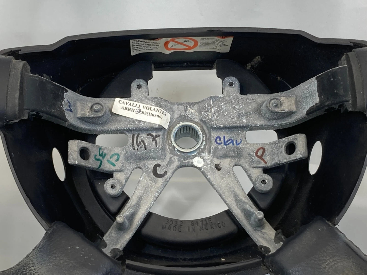 2003 2004 LINCOLN NAVIGATOR 2003-2005 AVIATOR STEERING WHEEL WOOD 3032-8471E OEM