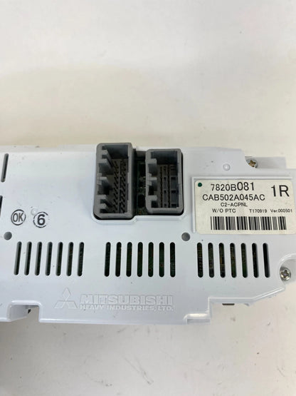 17-21 MITSUBISHI OUTLANDER SPORT AC HEATER CLIMATE CONTROL SELECTOR 7820B081 OEM