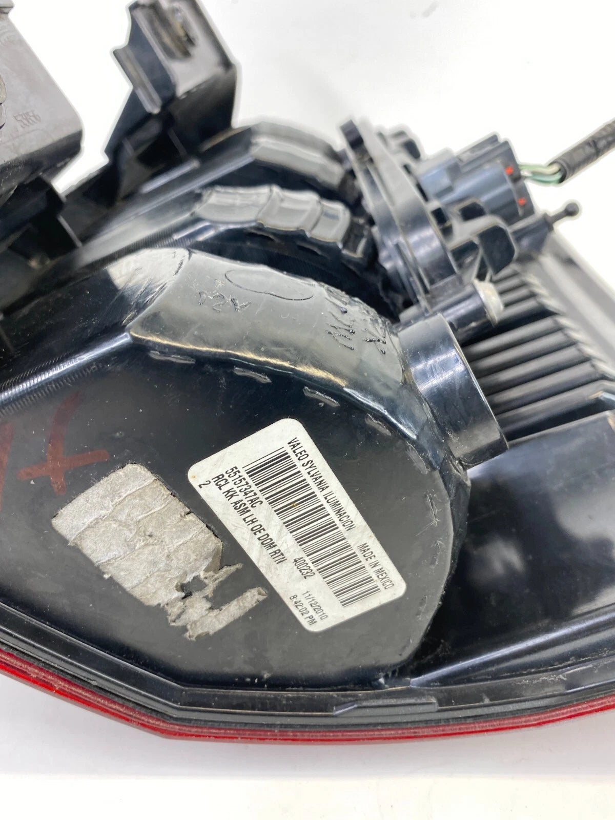 2008-2012 JEEP LIBERTY REAR LEFT SIDE TAILLIGHT LAMP ASSEMBLY 55157347AC OEM