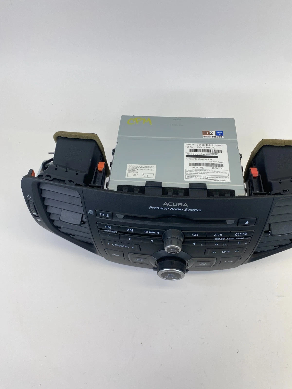 2011-2014 ACURA TSX AM/FM XM RADIO RECEIVER CD PLAYER MP3 WMA 39100-TL2-A110