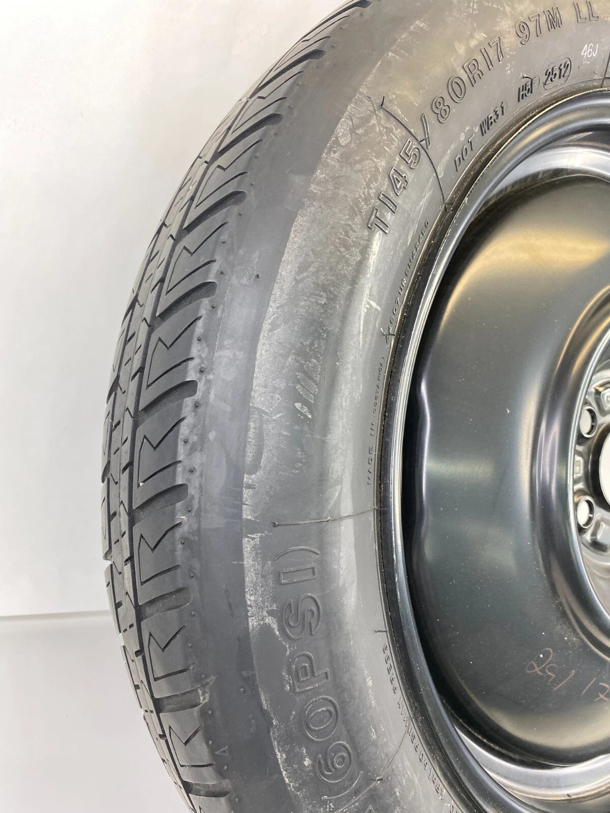 2010-2014 SUBARU OUTBACK EMERGENCY SPARE TIRE WHEEL COMPACT DONUT T145/80R17 OEM