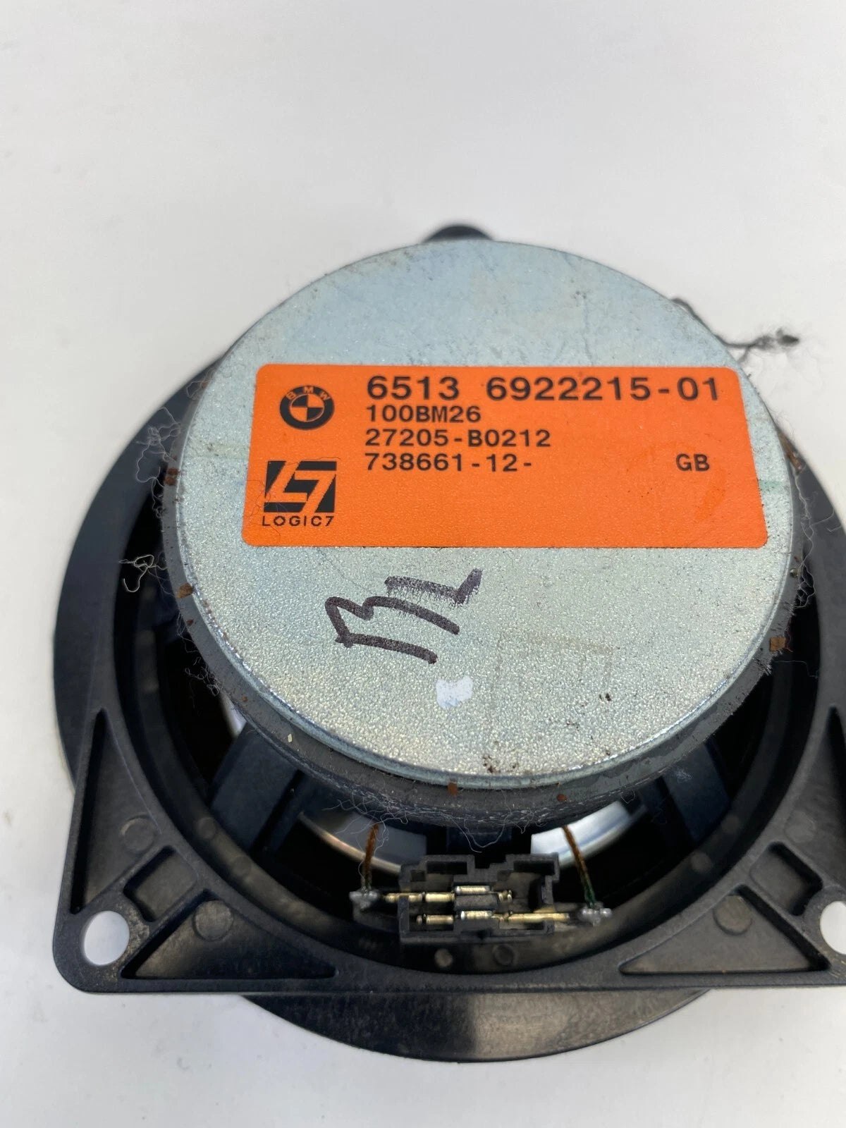 2006 BMW 330XI SEDAN REAR LEFT DOOR AUDIO SPEAKER SOUND 65136922215 OEM