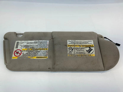 2001-2005 PONTIAC AZTEK FRONT RIGHT PASSENGER SIDE SUN VISOR SHADE W / MIRROR