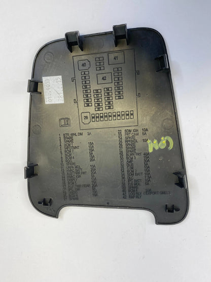 2010-2017 CHEVROLET EQUINOX DASH DRIVER SIDE INNER FUSE BOX DOOR LID COVER TRIM