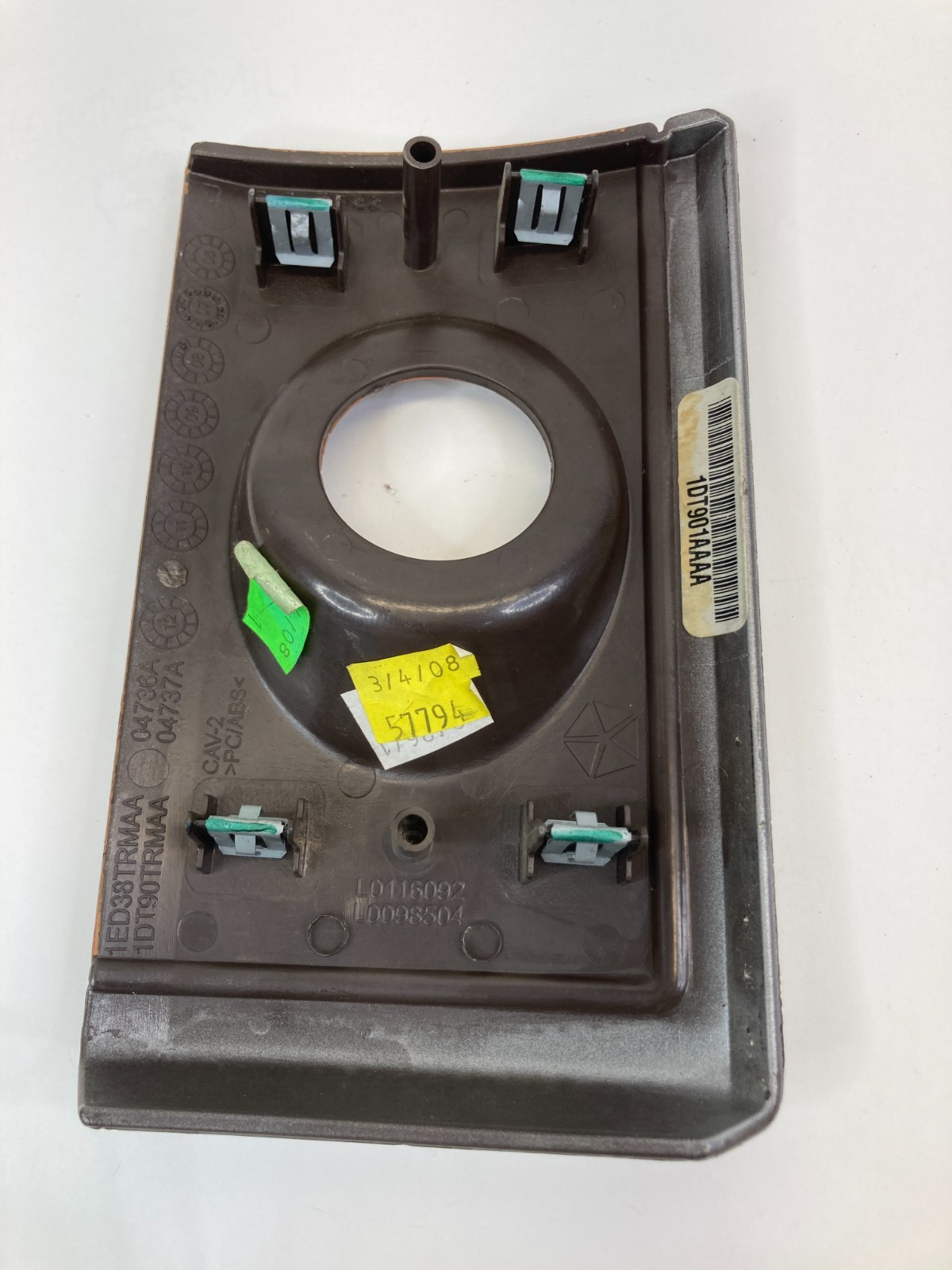 2008-2010 Chrysler Town & Country Dash Ignition Switch Trim Bezel 1DT901AAAA OEM