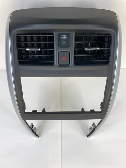 2015-2019 Nissan Versa Dash Radio Bezel Trim w/ Air Vent & Hazard Switch OEM