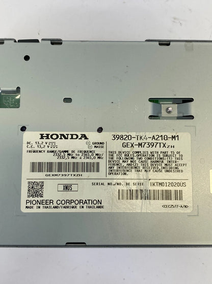 2010 2011 ACURA TL XM SATELLITE RADIO CONTROL MODULE PIONEER OEM 39820-TK4-A21