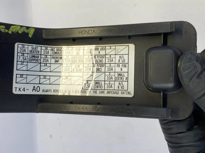 09-14 ACURA TL LEFT SIDE LOWER KICK PANEL FUSE BOX CAP COVER TRIM 83112TK4A OEM
