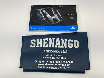 2006 06 Honda Civic SEDAN Owners Manual Guide Infomation Book OEM