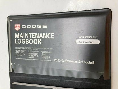 2003 03 Dodge Neon Owners Manual Operator Book Guide Portfolio OEM