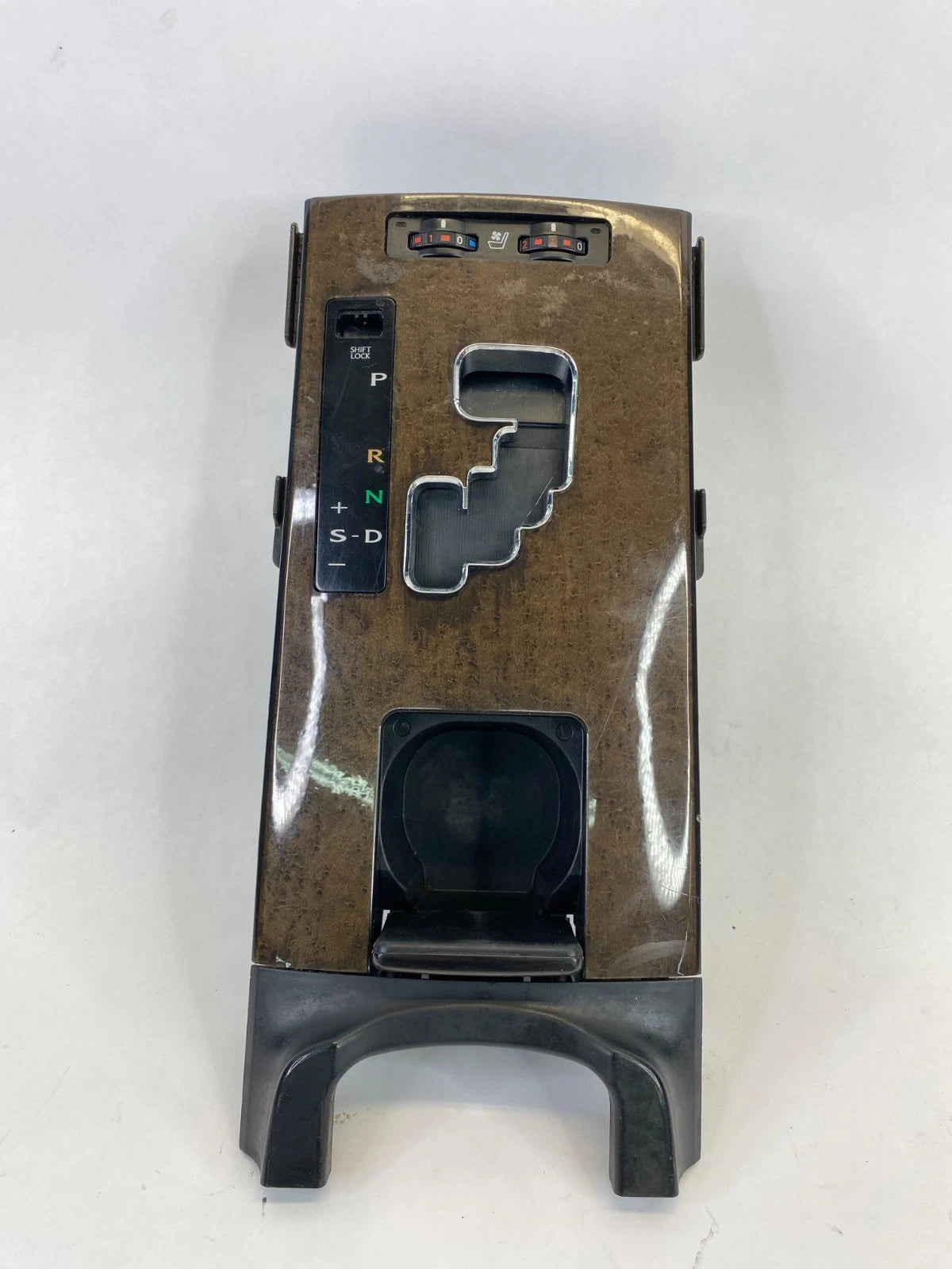 2009-2011 LEXUS IS250 CENTER CONSOLE SHIFTER BEZEL TRIM W/ SEAT HEATED SWITCH