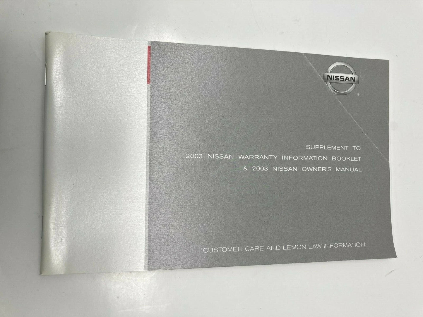 2003 03 NISSAN ALTIMA OWNERS MANUAL & WARRANTY INFORMATION SET KIT W/ CASE OEM
