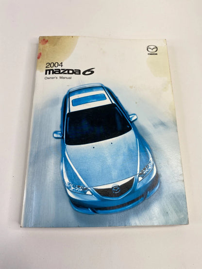 2004 MAZDA6 MAZDA 6 SEDAN OWNERS MANUAL REFERENCE GUIDE BOOKS SET W/ CASE OEM