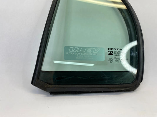 06-11 HONDA CIVIC REAR LEFT DOOR QUARTER WINDOW GLASS W/ WEATHERSTRIP 73491-SNE