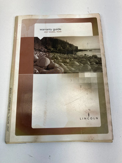 2007 LINCOLN MKZ OWNER'S OWNERS MANUAL WARRANTY GUIDE INFORMATION W/ CASE OEM