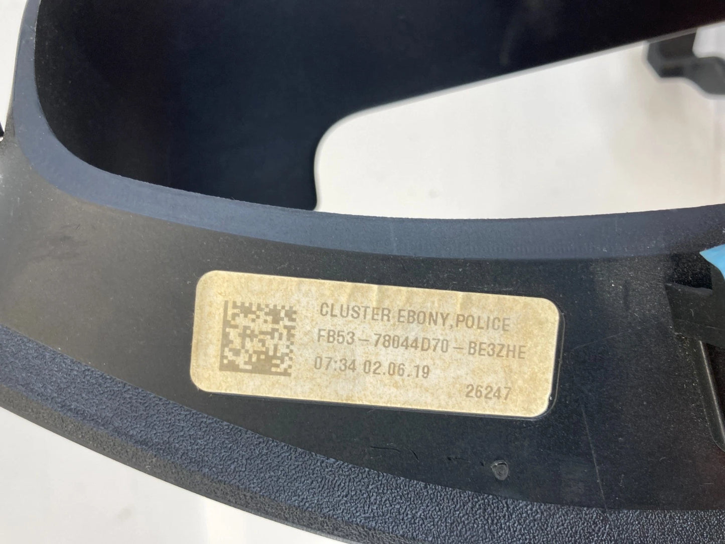 16-19 FORD EXPLORER POLICE INTERCEPTOR DASH CLUSTER TRIM BEZEL FB5378044D70B OEM