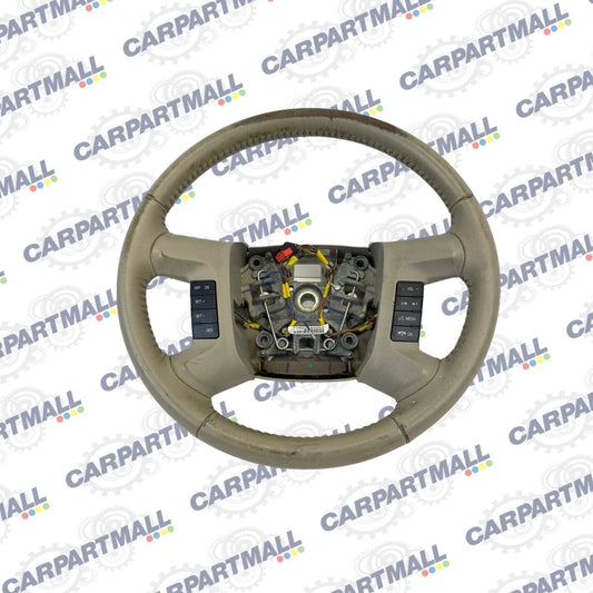 2009 2010 2011 MERCURY MARINER STEERING WHEEL W/ CONTROL SWITCHES TAN LEATHER