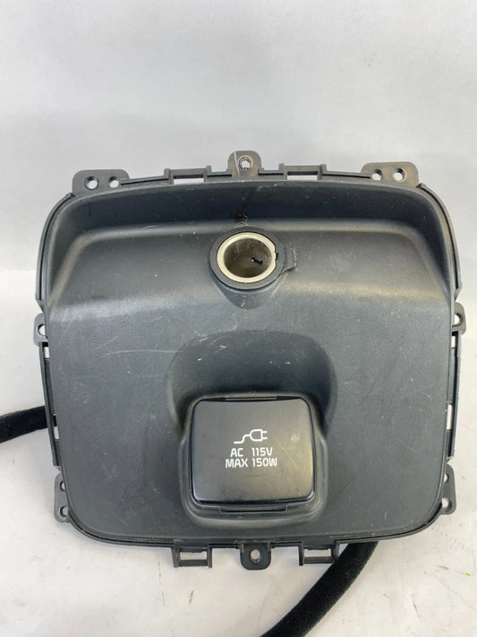 2014 2015 KIA SORENTO CENTER CONSOLE REAR POWER OUTLET BEZEL 115V ASSY OEM