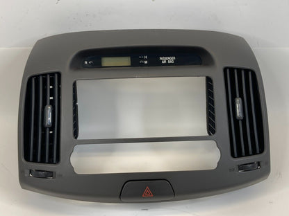 2007-2010 Hyundai Elantra Center Dash Radio Clock Climate Control Trim Bezel OEM