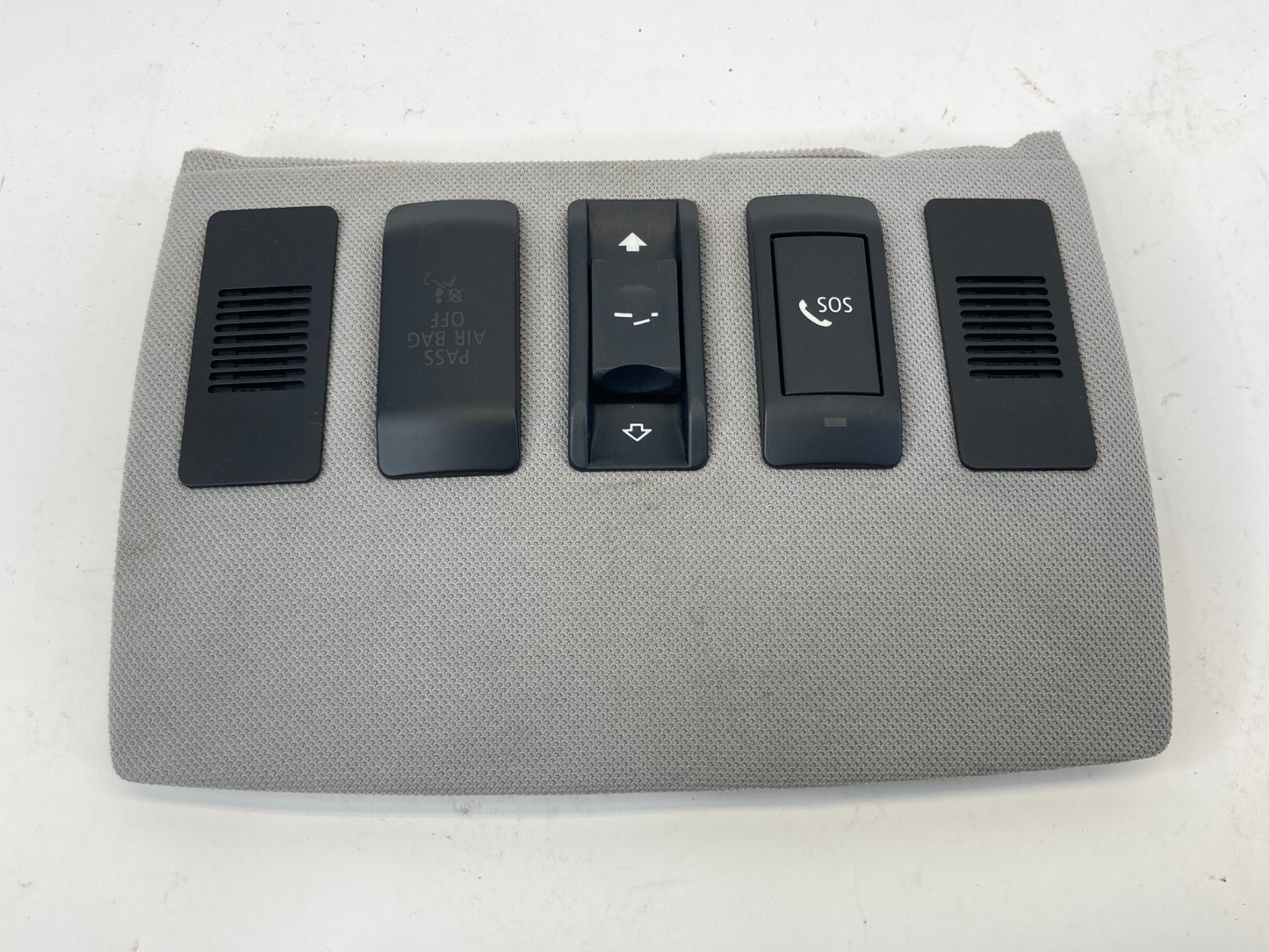 09 10 BMW 535i xDrive Overhead Headliner Trim Panel Sunroof Switch 712507207 OEM