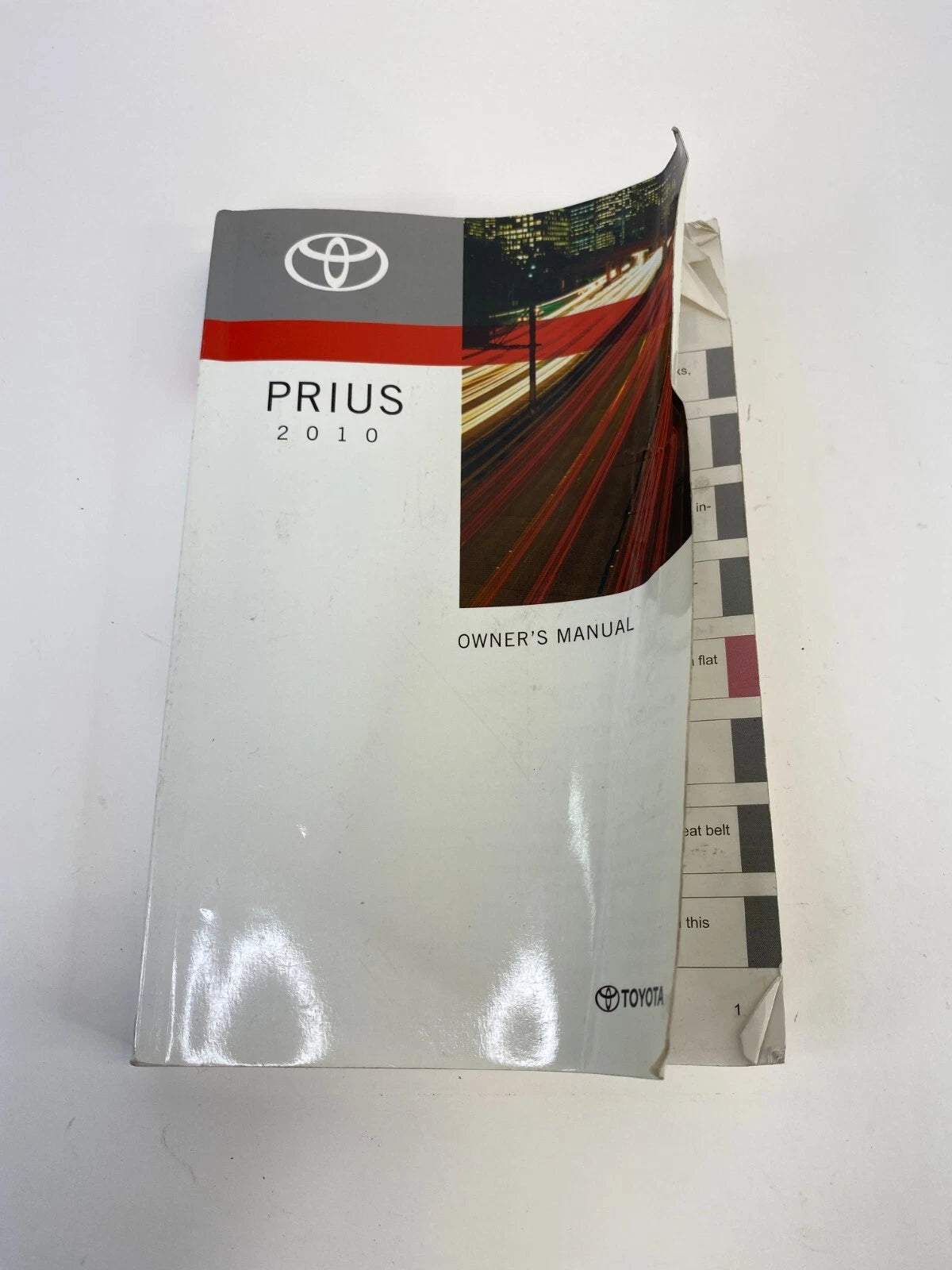 2010 TOYOTA PRIUS OWNERS OWNER'S MANUAL WARRANTY GUIDE NAVIGATION SYSTEM GUIDE