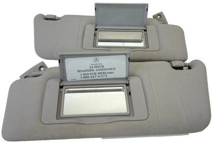 2001-2005 MERCEDES-BENZ C240 FRONT LEFT RIGHT SUN VISOR SHIELDS PAIR A2038101310