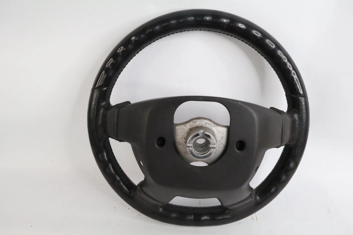 2006-2010 HUMMER H3 BLACK LEATHER STEERING WHEEL W/O CRUISE CONTROL ASSEMBLY OEM