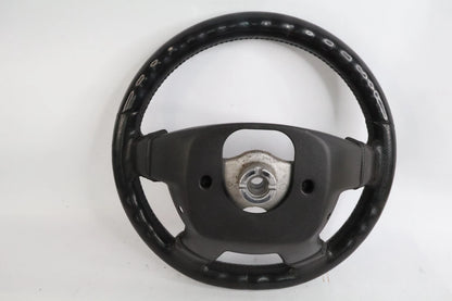 2006-2010 HUMMER H3 BLACK LEATHER STEERING WHEEL W/O CRUISE CONTROL ASSEMBLY OEM