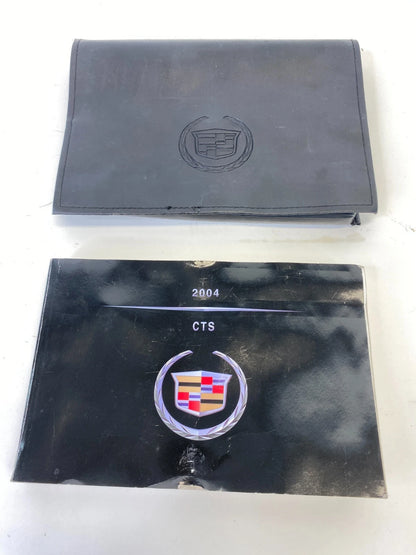 2004 CADILLAC CTS OWNERS MANUAL GUIDE WARRANTY INFORMATION SET W/ CASE OEM