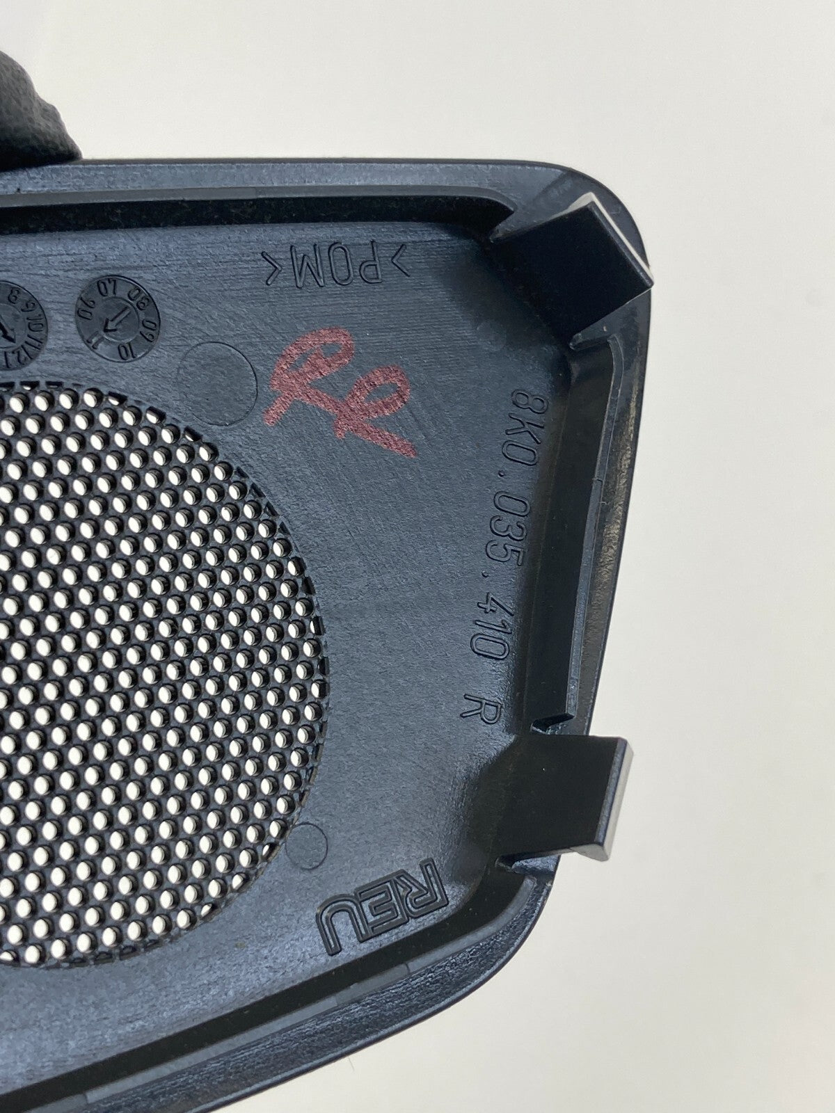 09-16 Audi A4 Quattro Rear Right Door Panel Speaker Cover Grille 8K0035410 OEM