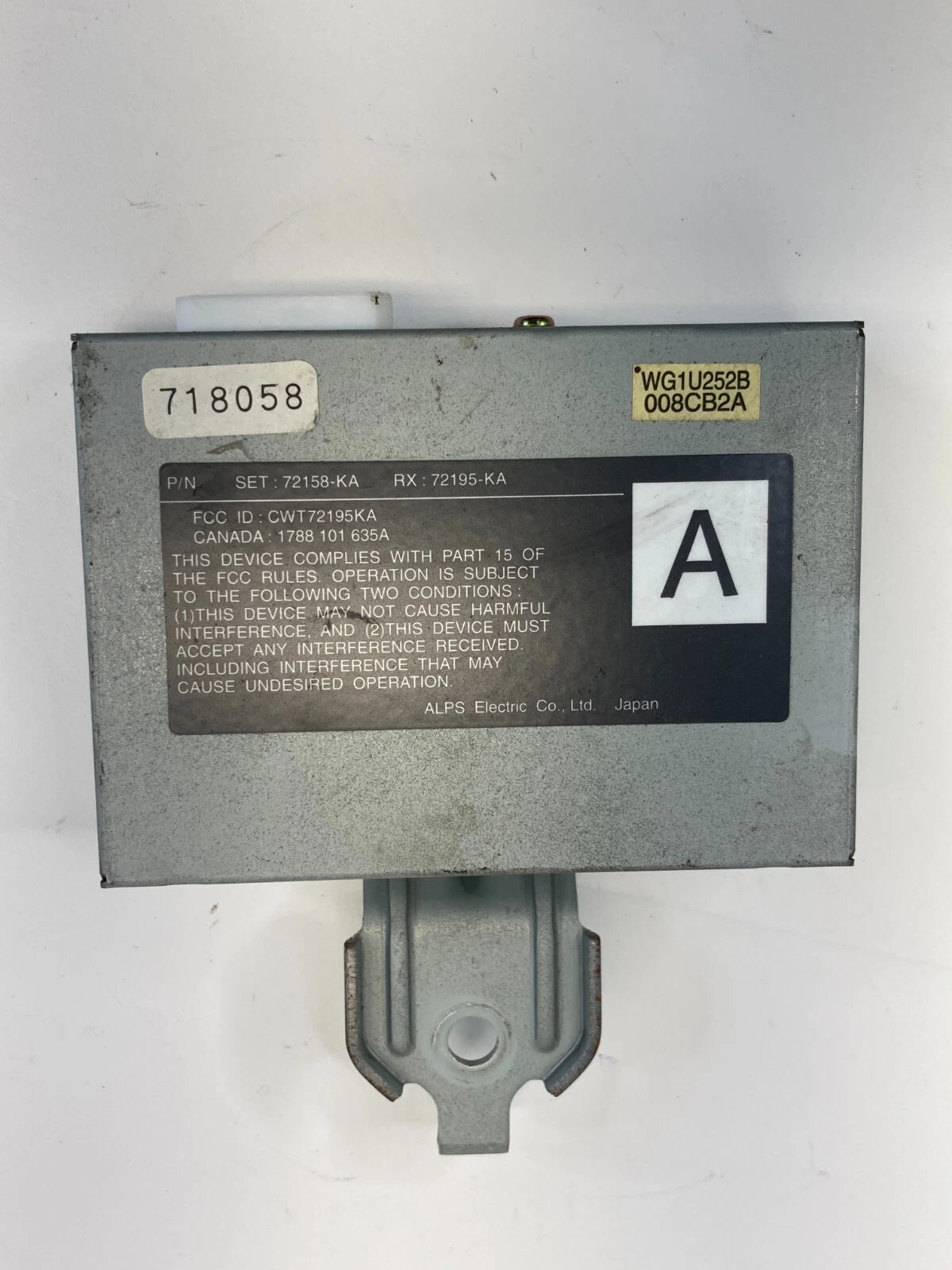 1996-2004 ACURA RL THEFT LOCKING WARNING CONTROL MODULE UNIT 72158-KA / 72195-KA