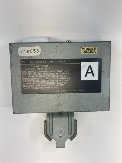 1996-2004 ACURA RL THEFT LOCKING WARNING CONTROL MODULE UNIT 72158-KA / 72195-KA
