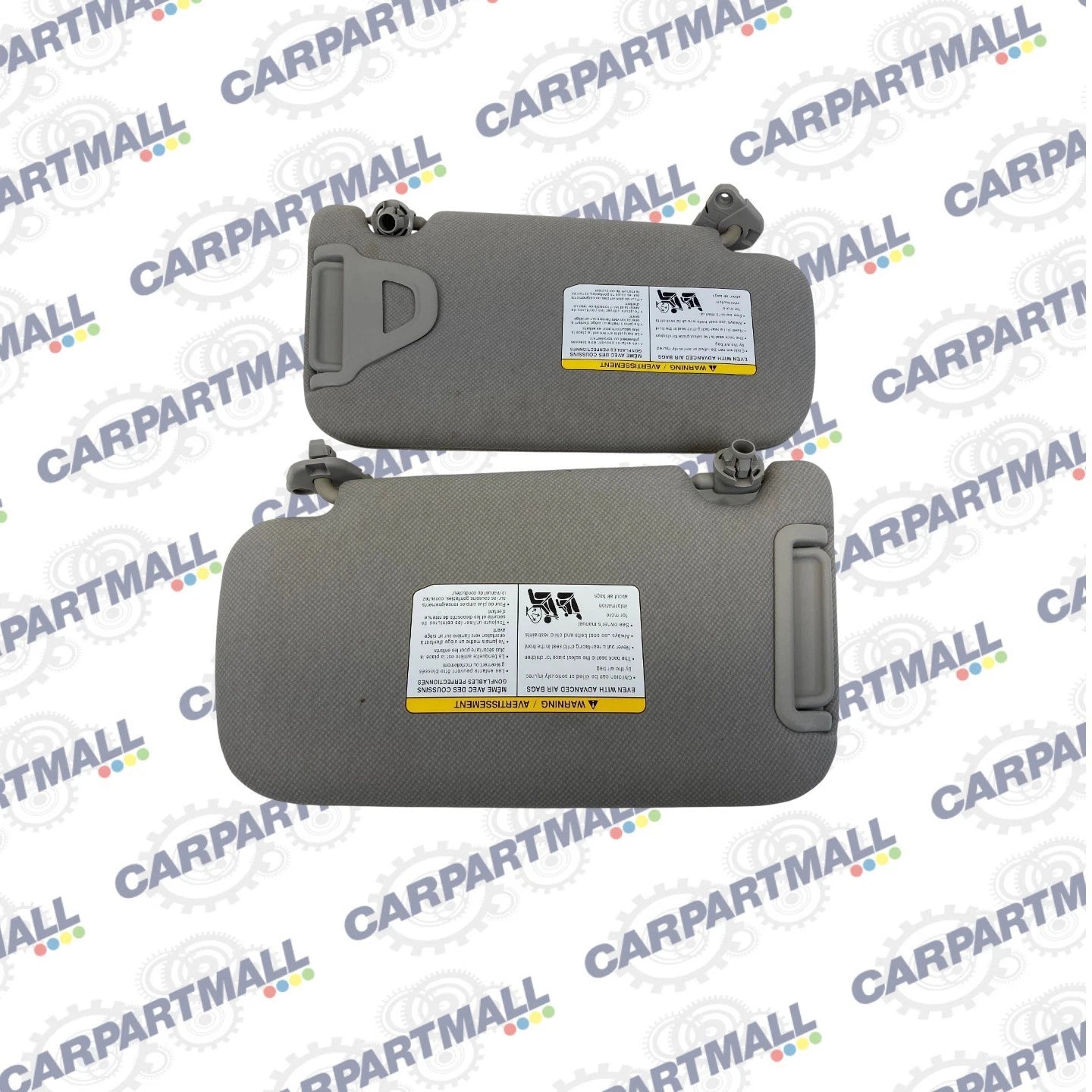 13-17 Nissan Sentra Sunvisor Left Right Side Sun Visor Shade W/ Mirror Set OEM