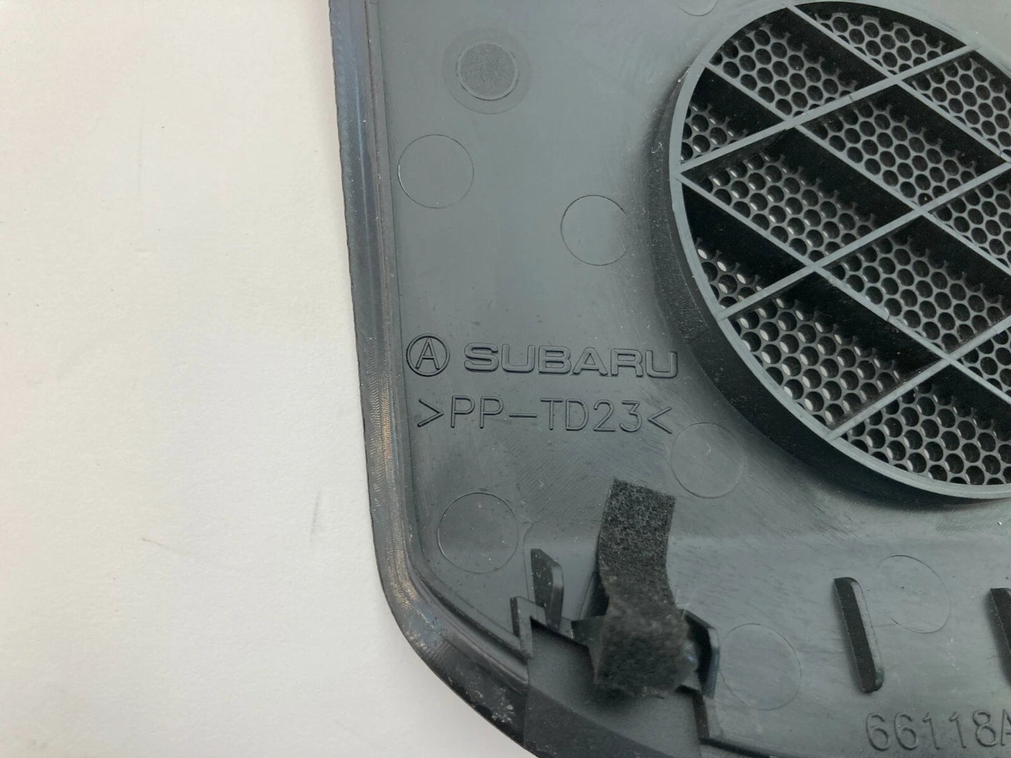 10-14 SUBARU OUTBACK LEGACY LEFT DRIVER DASH SPEAKER COVER GRILLE OEM 66118AJ06A
