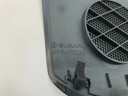 10-14 SUBARU OUTBACK LEGACY LEFT DRIVER DASH SPEAKER COVER GRILLE OEM 66118AJ06A