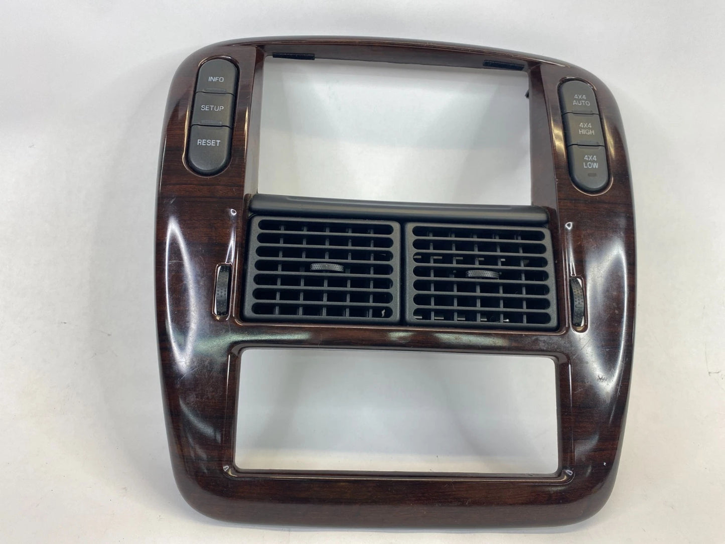 2002-2005 FORD EXPLORER DASH RADIO CLIMATE BEZEL COVER TRIM W/ SWITCHES AIR VENT