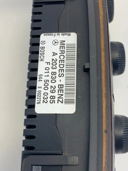 2001-2005 MERCEDES-BENZ C240 HVAC A/C CLIMATE CONTROL UNIT A203-830-29-85 OEM