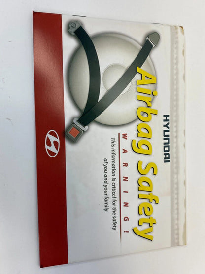 2009 09 HYNDAI SONATA OWNERS OWNER'S MANUAL HANDBOOK SUPPLEMENT SET W/ CASE OEM