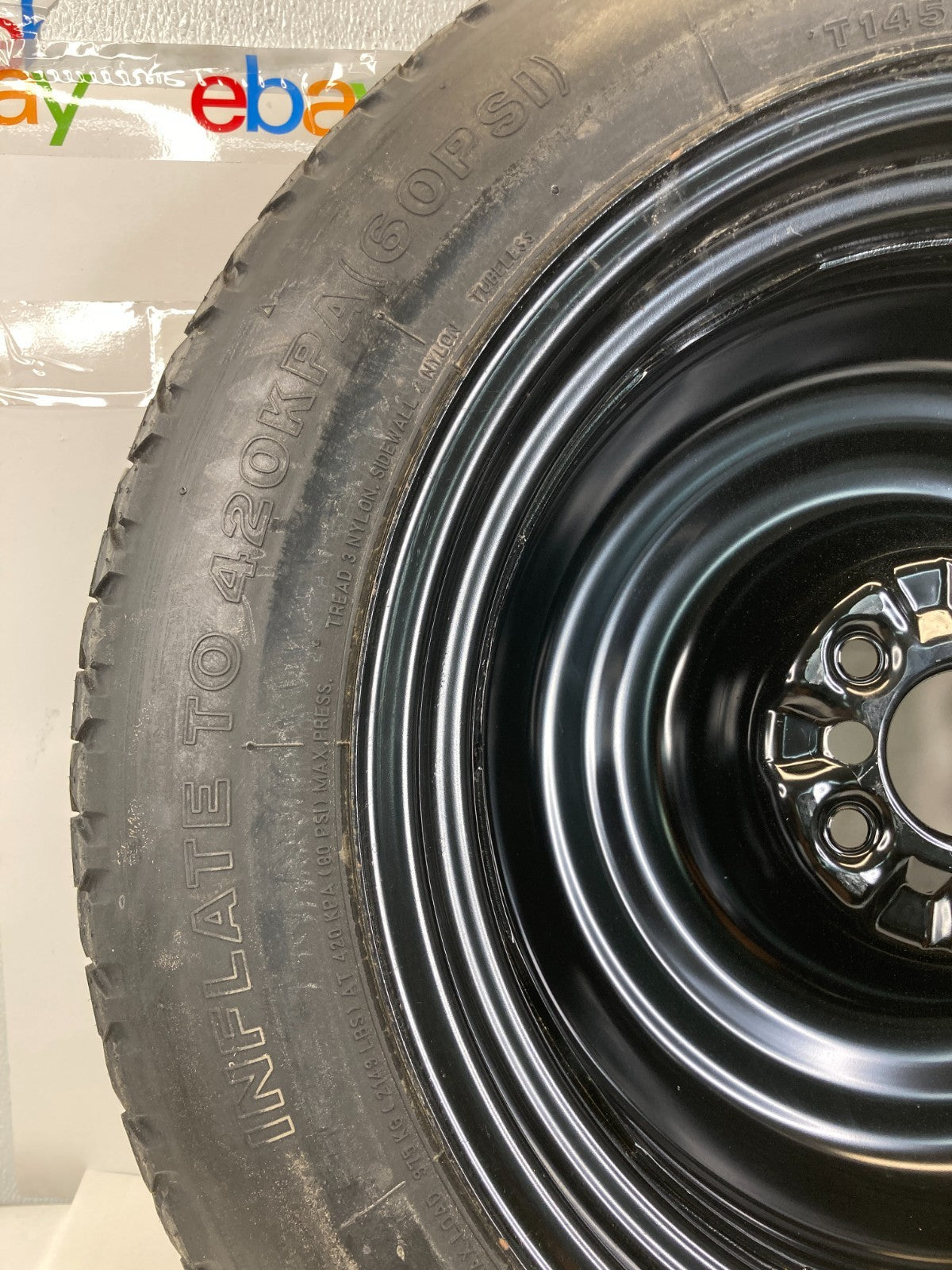 2008 2009 Infiniti G37 Emergency Spare Tire Wheel Compact Donut T145/80D17 107M