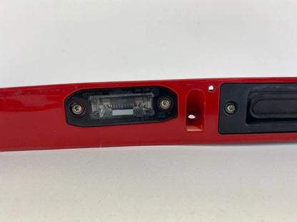 2004-2008 VOLVO S40 TRUNK LID LICENSE PLATE HANDLE MOLDING COVER 39880383 RED