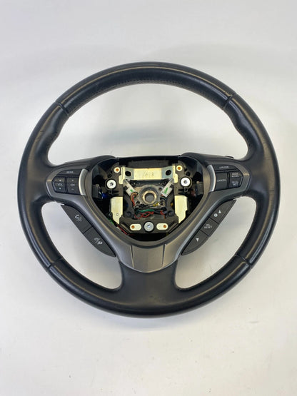 2009-2014 ACURA TSX STEERING WHEEL W/ CRUISE & AUDIO PADDLE SHIFT LEATHER OEM