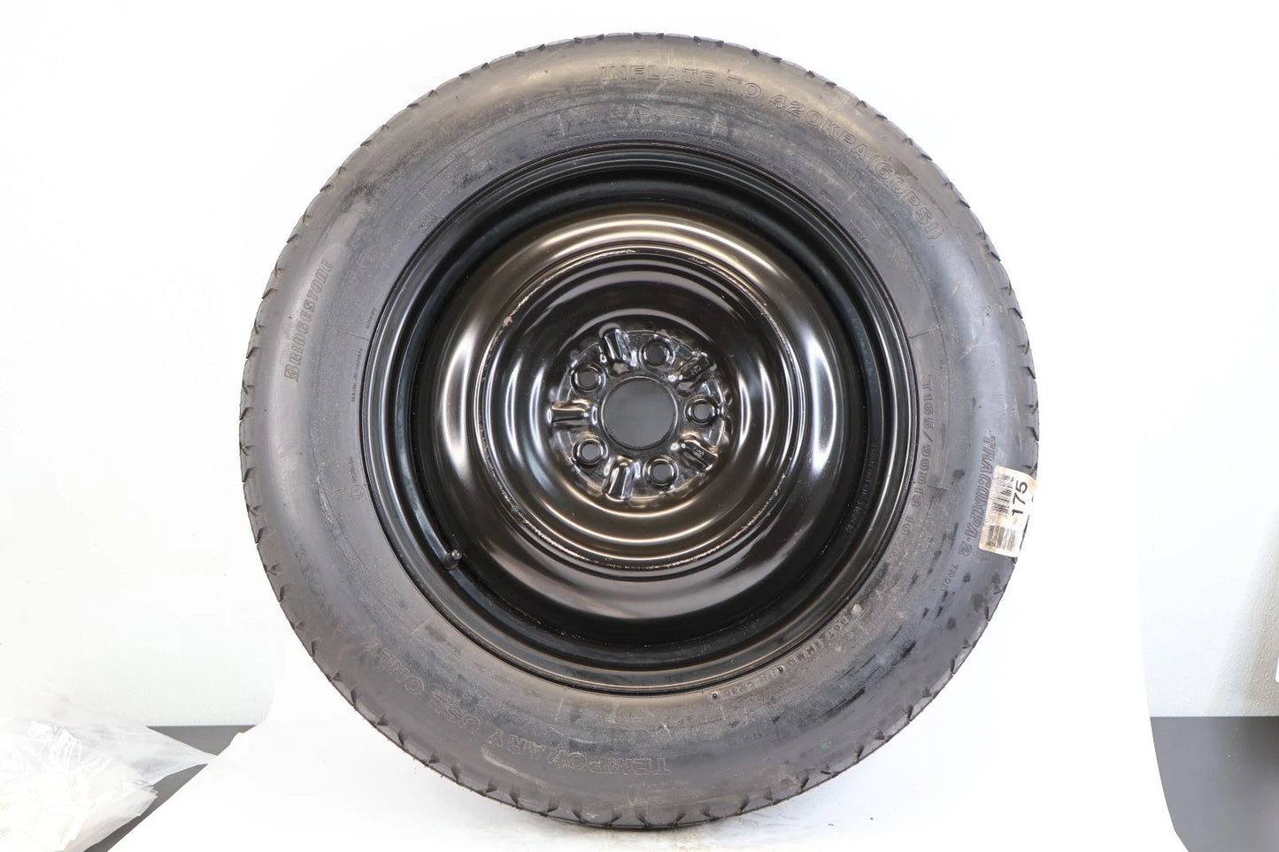 2009-2016 TOYOTA VENZA EMERGENCY SPARE TIRE RIM WHEEL DONUT T165/90D18 107M